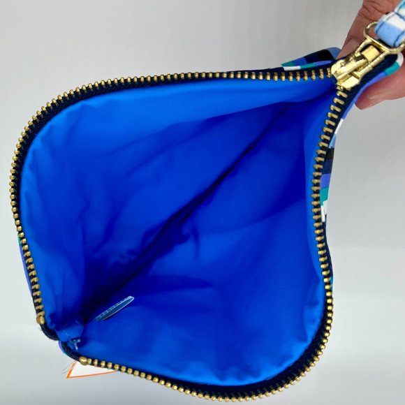 Jude Connally "Madison" Pouch in Multi Stripe Royal - Picture 3 of 3